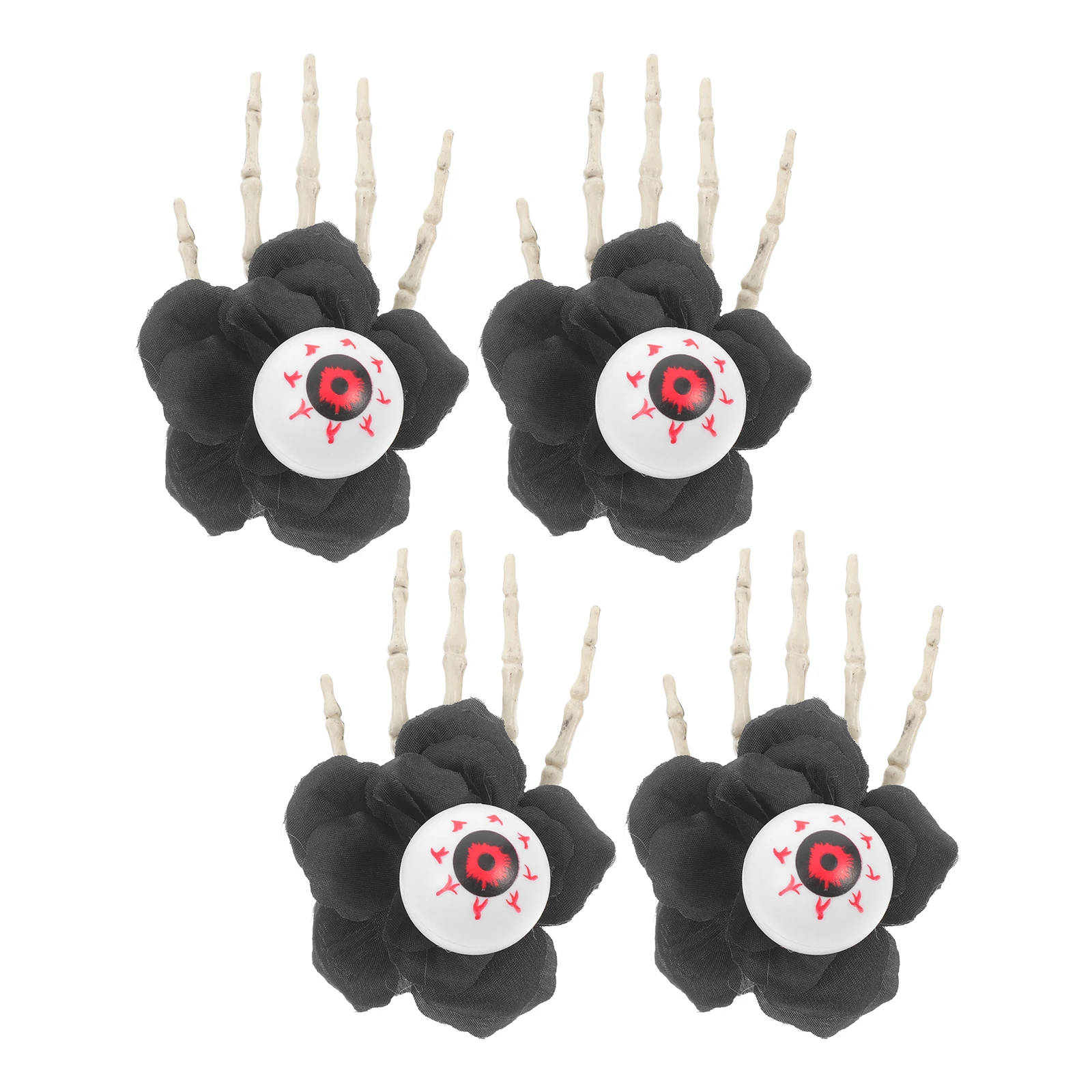

4pcs Napkin Rings Halloween Decorative Buckles Table Novel Shaped Plastic Elegant Creative Festive Hotels Restaurants