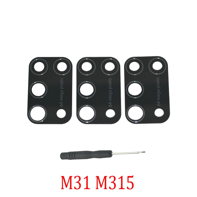 Pop Camera Glass Lens For Samsung Galaxy M31 M315F M315 Mobile Phone New Rear Cover Back Camea Lens Replacement Part + Tool