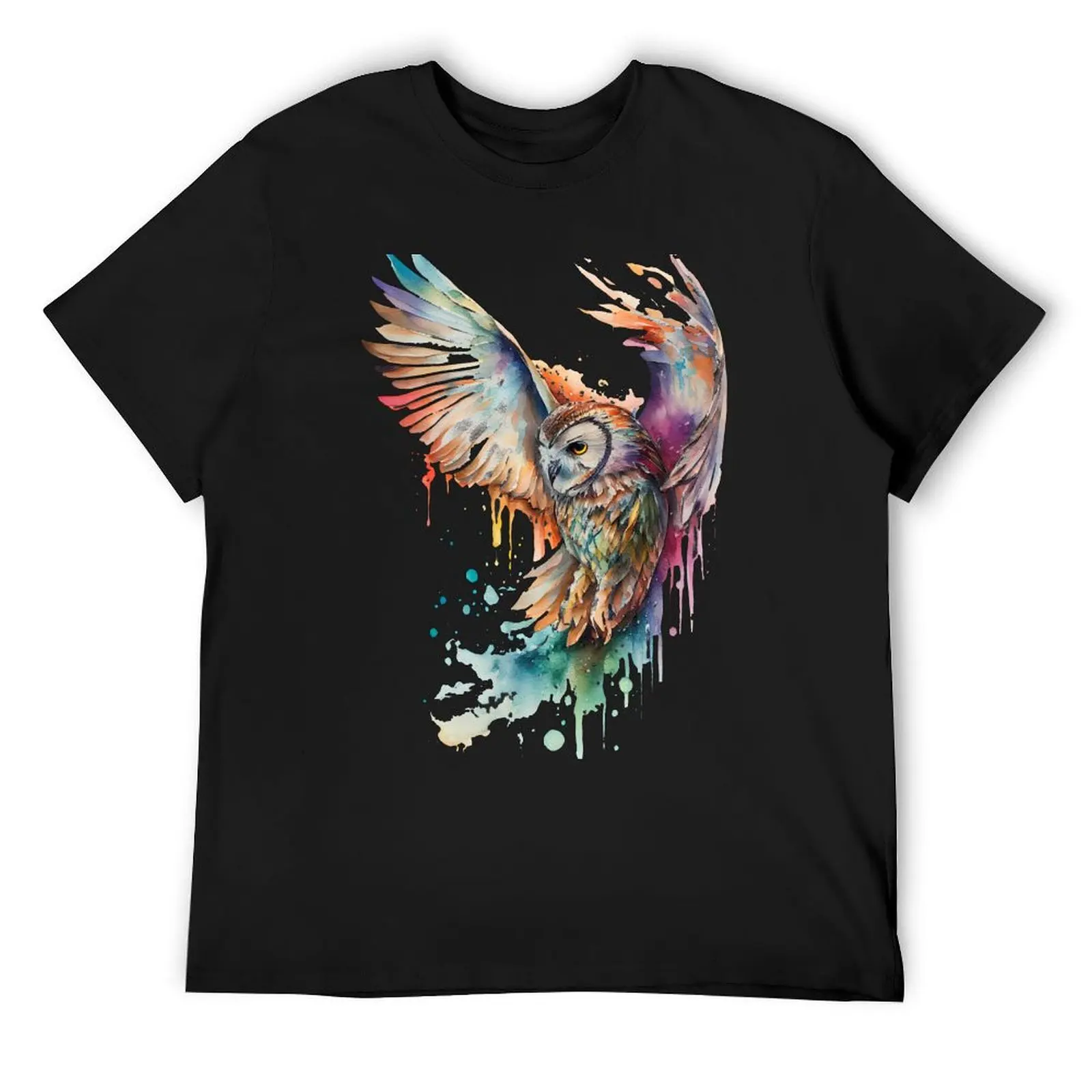 The Rainbow Owl T-Shirt shirts graphic essential t shirt cute clothes heavyweight t shirts for men