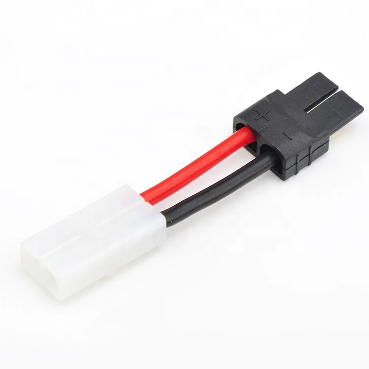 30PCSAmass 14AWG 100mm Silicone Wire TRX To Tamiya Connector Plug Adapter Female Male Cable For RC Lipo Battery Plastic Material