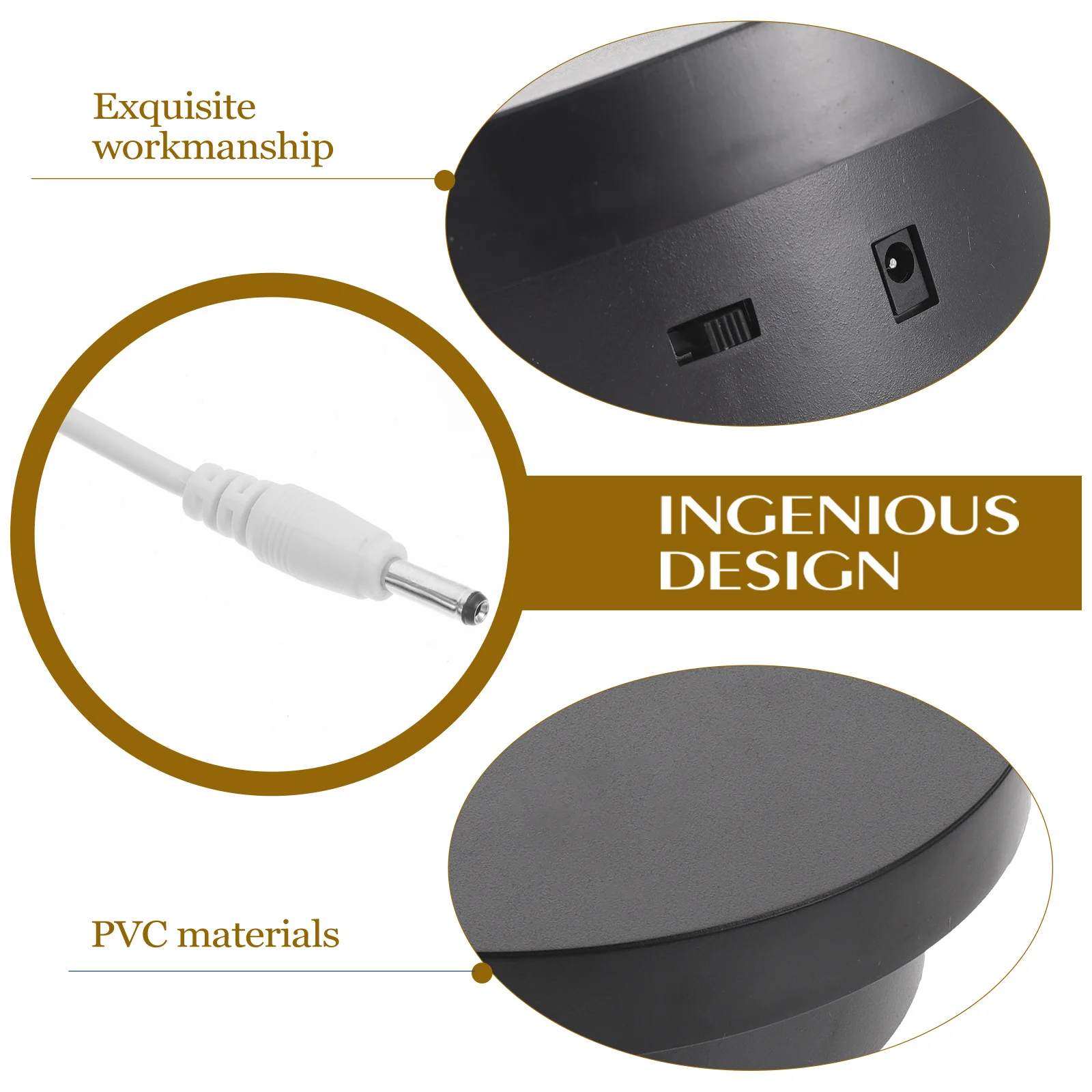 

Rotating Display Stand High-Performance Pvc Electric Turntable For Jewelry Watch Photo Prop Indoor