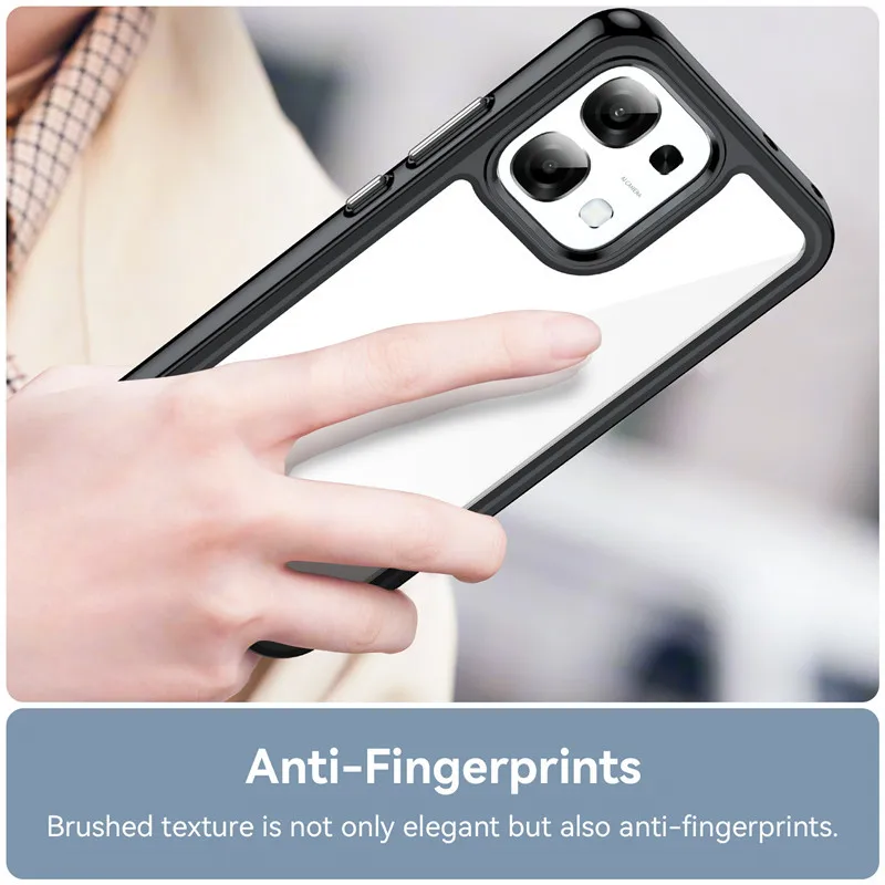 Etui na OPPO A6 5G, etui na OPPO A5 A5x A6 Pro 4G 5G, kolorowe, miękkie, silikonowe, przezroczyste etui z bumperem dla OPPO A6 Pro — zdjęcie produktu 6