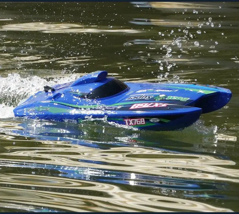 Turbojet de alta velocidad con hélice integrada, Motor de potencia sin escobillas, lancha rápida de control remoto de doble cuerpo, mediano y grande, 40CM