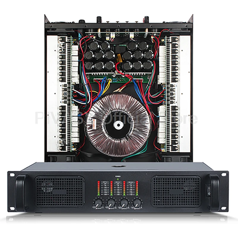 

1450W*4 High Power Professional Sound Amplifier 4 Channel Hifi Enthusiast Digital Subwoofer Amplifier Stage Home Audio Amplifier