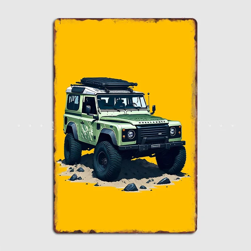 

Classic Car OffRoad Adventure SUV truck 4x4 Posters Retro Metal Poster Sign Garage Club Indoor Wall Room Decoration Home Decor