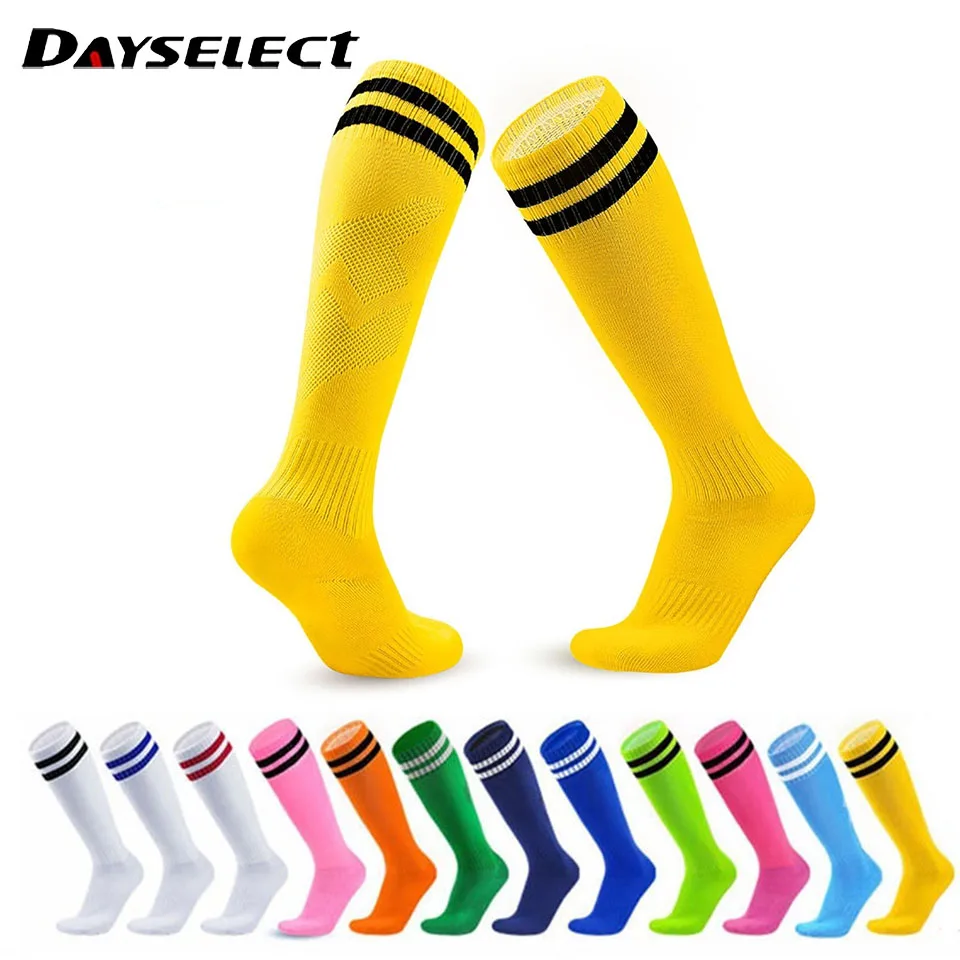 Football Socks High Streak Tube Towel Bottom Thickened Anti Slip Socks Soccer Basketball Adult Children Training Competition