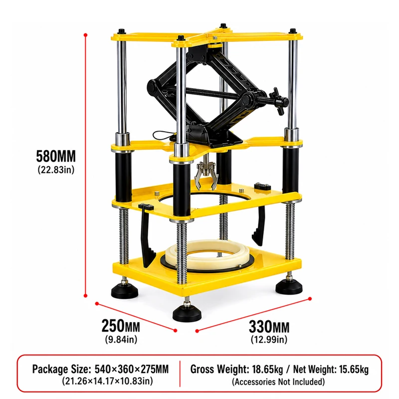 New Model Solid Steel Tire Mounting Machine for 8-10 Inch Electric Scooter Tires Manual Tire Press