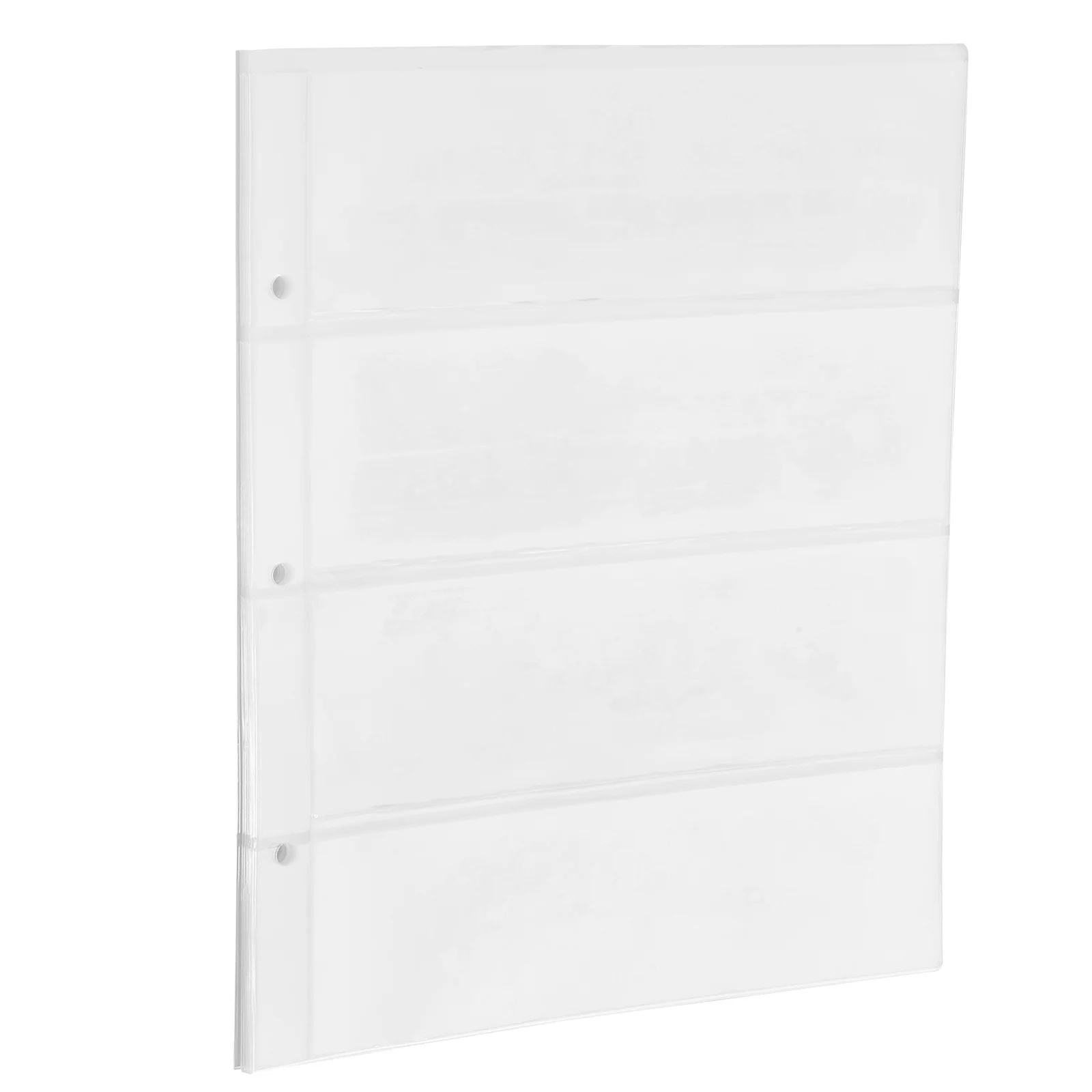 

Portable Currency Holder Pages 100 Sheets Clear PVC Money Storage for Banknote Collection Album Bill Organizer Protective