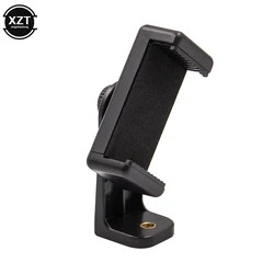 Universal 360 Degree Rotation Mini Lightweight Phone Clip 1/4 Screw Cell Phone Holder Desk Tripod Mount for IPhone xiaomi Samsun