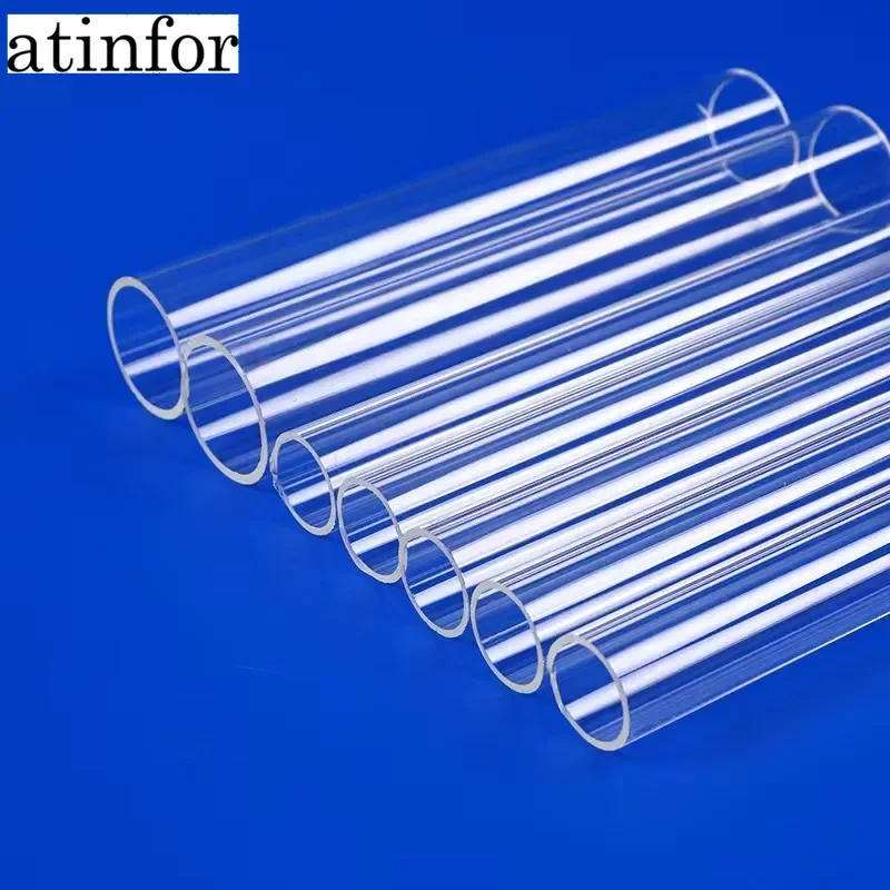 atinfor Quartz Capillary Tube OD50*ID46*L60mm/Silica Single-Bore Glass Capillary Tube/High Temperature Glass Tubes