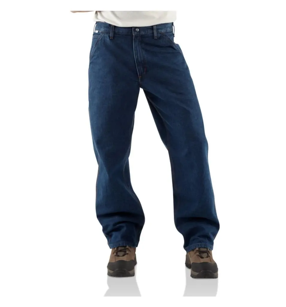 Carhartt Men's Flame-Resistant Signature Denim Dungaree