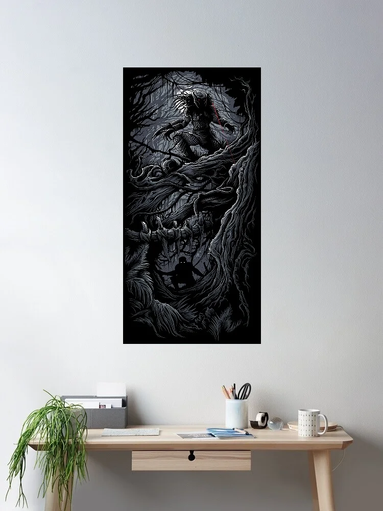 The Predator Movie, Art Print Silk Poster Home Wall Decor