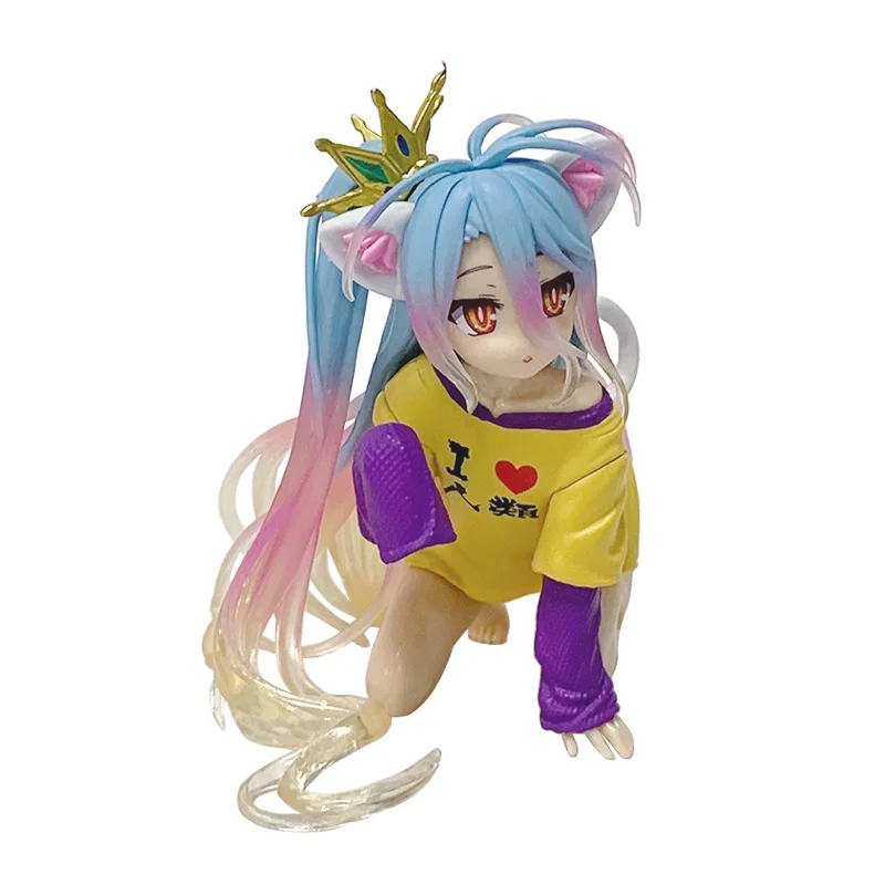 Anime Figur KEIN SPIEL KEIN LEBEN Action-figuren Shiro Animation Figuren Ornamente Sammlung Modelle Spielzeug Geschenke