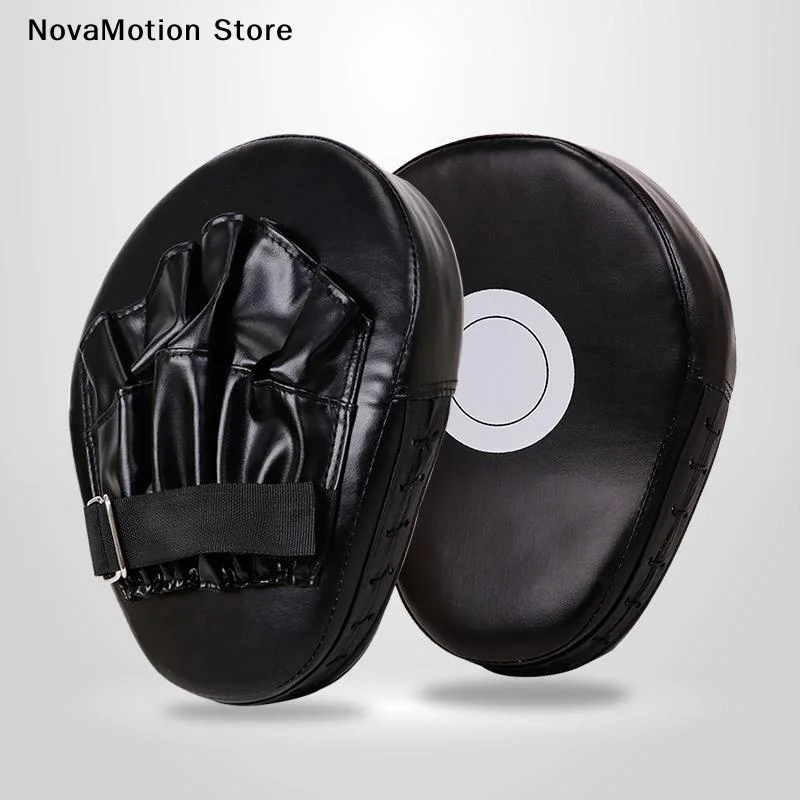 [NM]1PC Boxing Curved Hand Target Boxing Pad Gloves Gym Training Kickboxing Exercise PU Leather Punching Bag Muay Thai Taekwondo