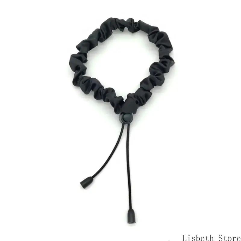 

124A Adjustable Hair Scrunchies for Women Afro Puff Invisible Ponytail Holder Length Accessories for Thickly Curly Hair