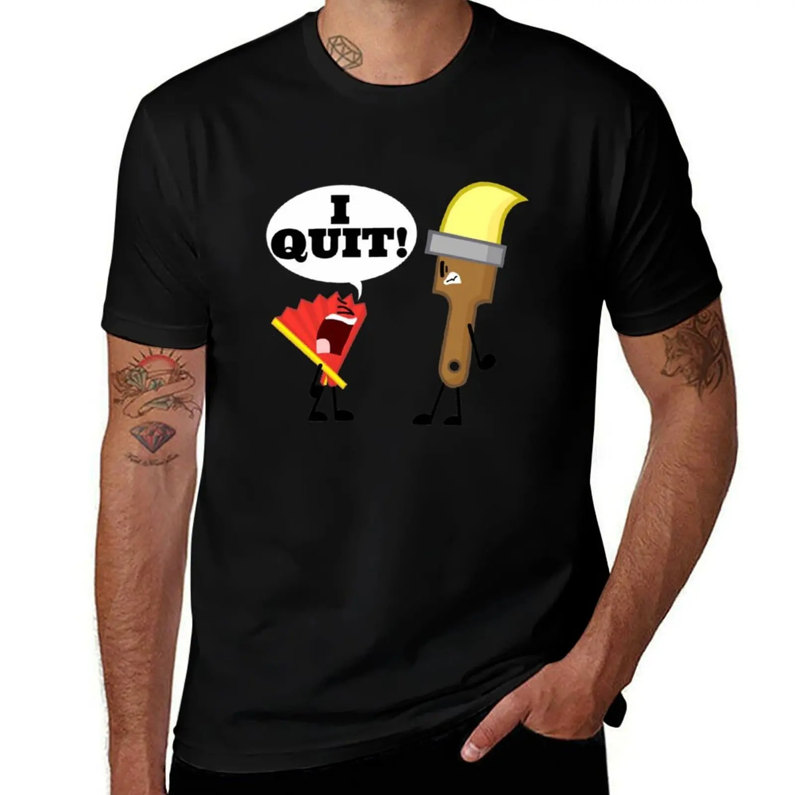 

Футболка BFDI Inanimate Insanity, All Characters, Object-All-Stars i qouit, мужские забавные подарки, мужские рубашки для тренировок с графикой