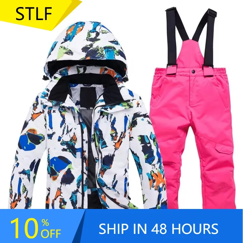 STLF الصين مصنع في الهواء الطلق بدلة تزلج مقاومة للماء سنوسويت الشتاء سترة التزلج والسراويل مجموعة بدلة الثلوج الدافئة على الجليد #1