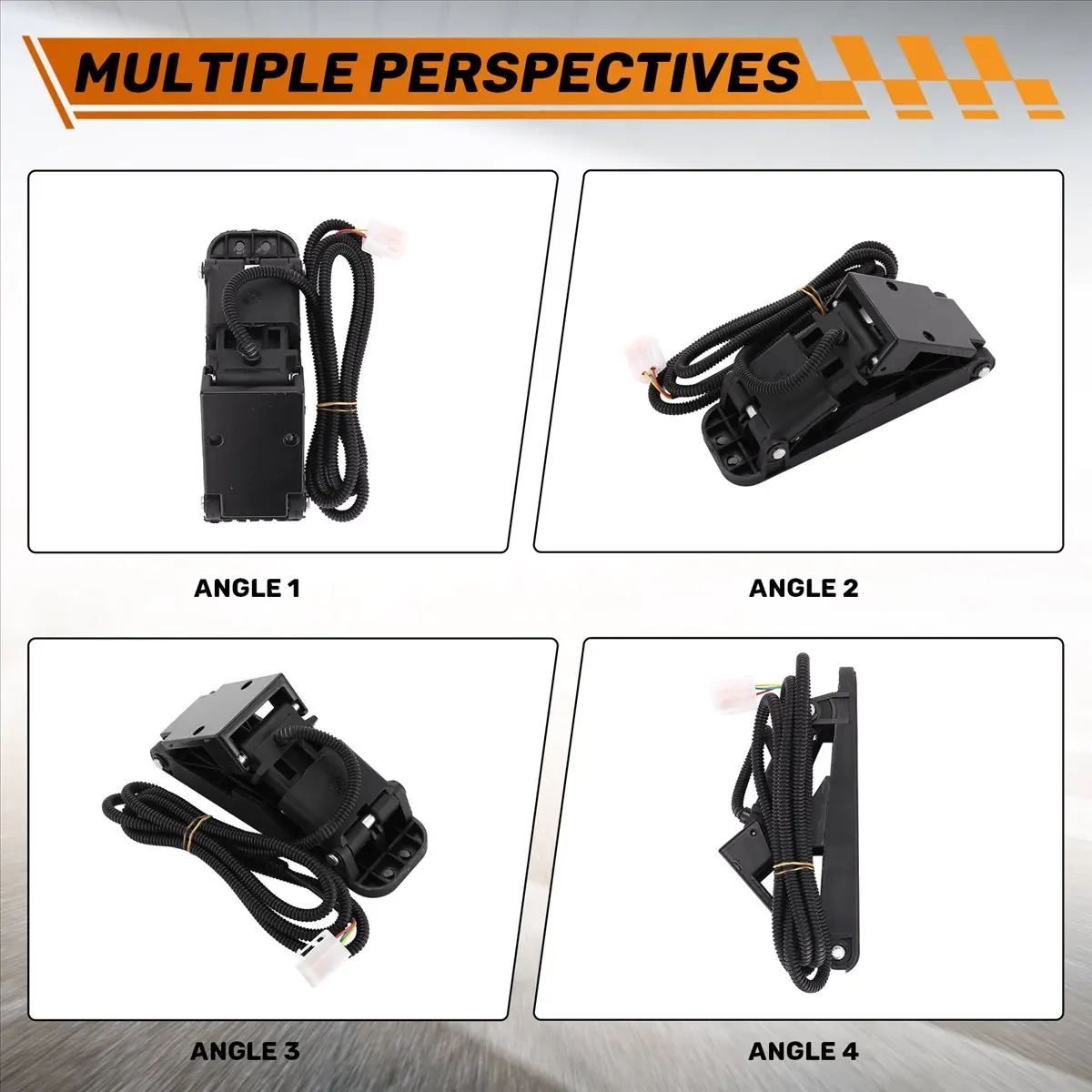 A48U Foot Pedal Throttle Foot Pedal Accelerator Electric Car Accelerator Pedal Speed Control Bicycle conversion kit