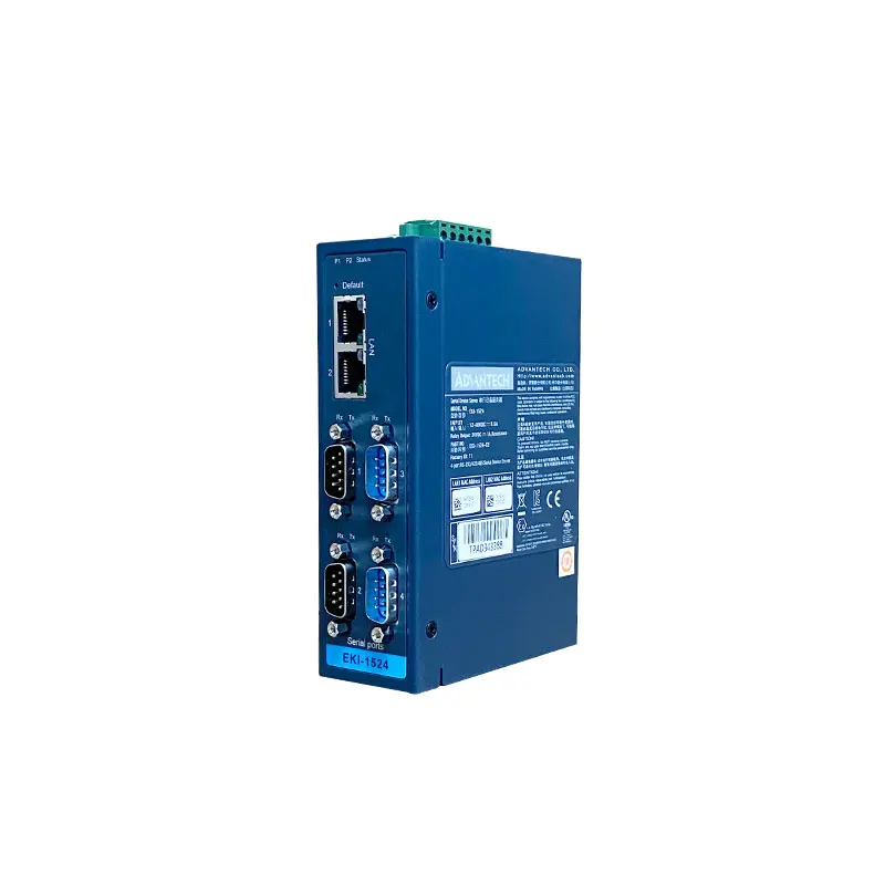 

4-портовый сетевой сервер последовательных устройств Advantech RS-232/422/485 EKI-1524-CE