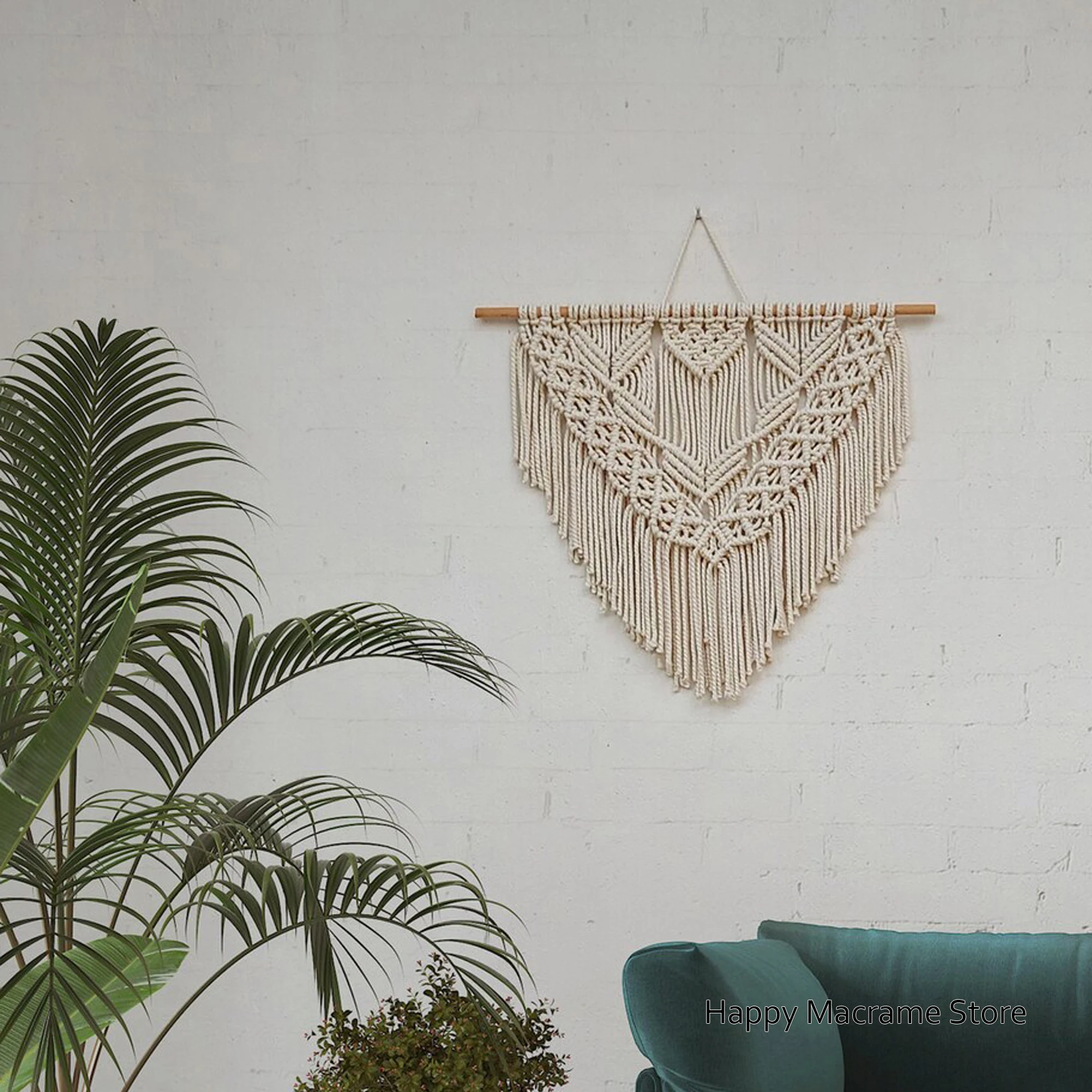 Macrame Wall Hanging Home Decor Nursery Gift Geometric Woven Tapestry Bohemian Wedding Wall Decor Small Macrame Macrame Curtains