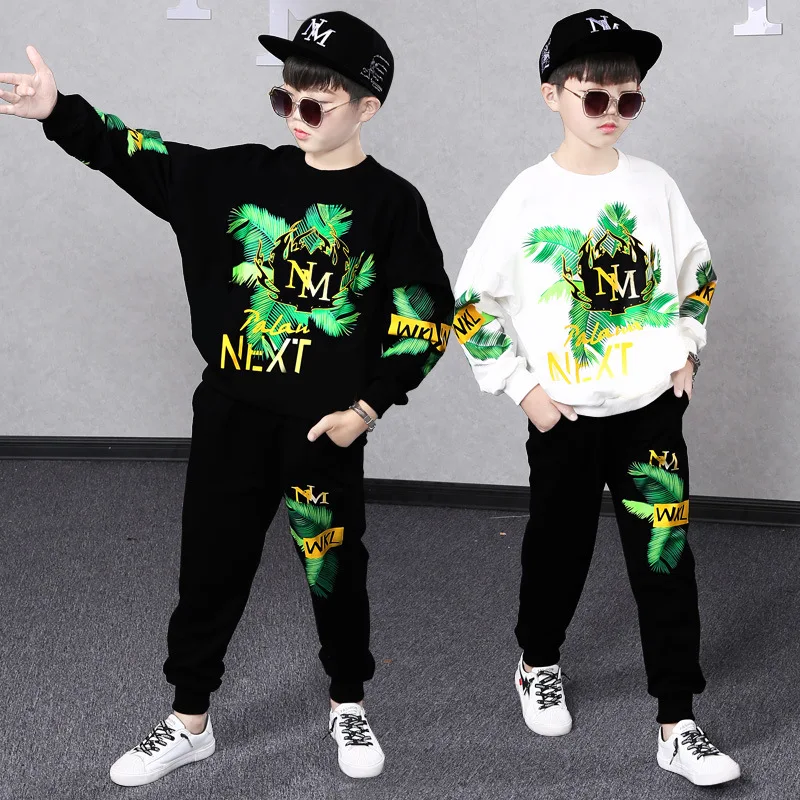 

3-14 Years Boys Girls Autumn Clothes Suit Children's Hoodie Pants 2-Piece Set of Youth Sport Tracksuit Casual jogging Outfits