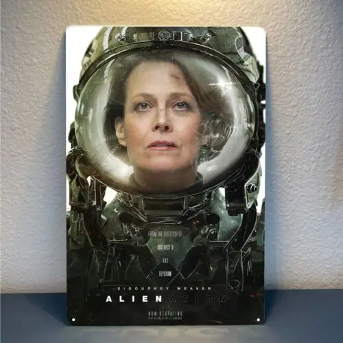 Alien Scifi Movie Metal Poster Tin Sign - 20x30cm Plate good sign sign