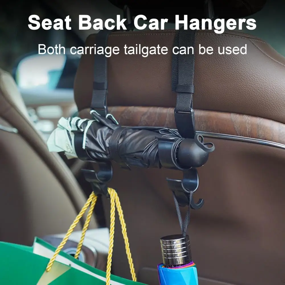 2 قطعة السنانير سيارة مقعد السيارة الخلفي هوك مسند الرأس بالمقعد الخلفي معلقة هوك حامل المظلة المقعد الخلفي تخزين هوك السيارات الداخلية الشماعات #3