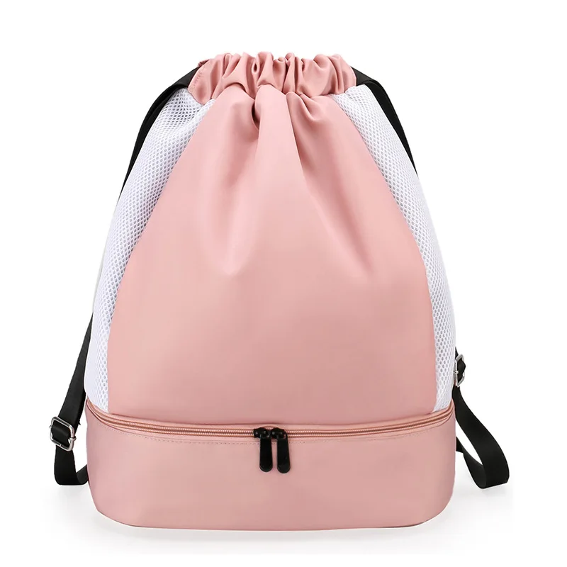 

New Wet And Dry Separation Swimming Bag Large Capacity Fitness Storage Drawstring Yoga Bag Women's Sports Backpack