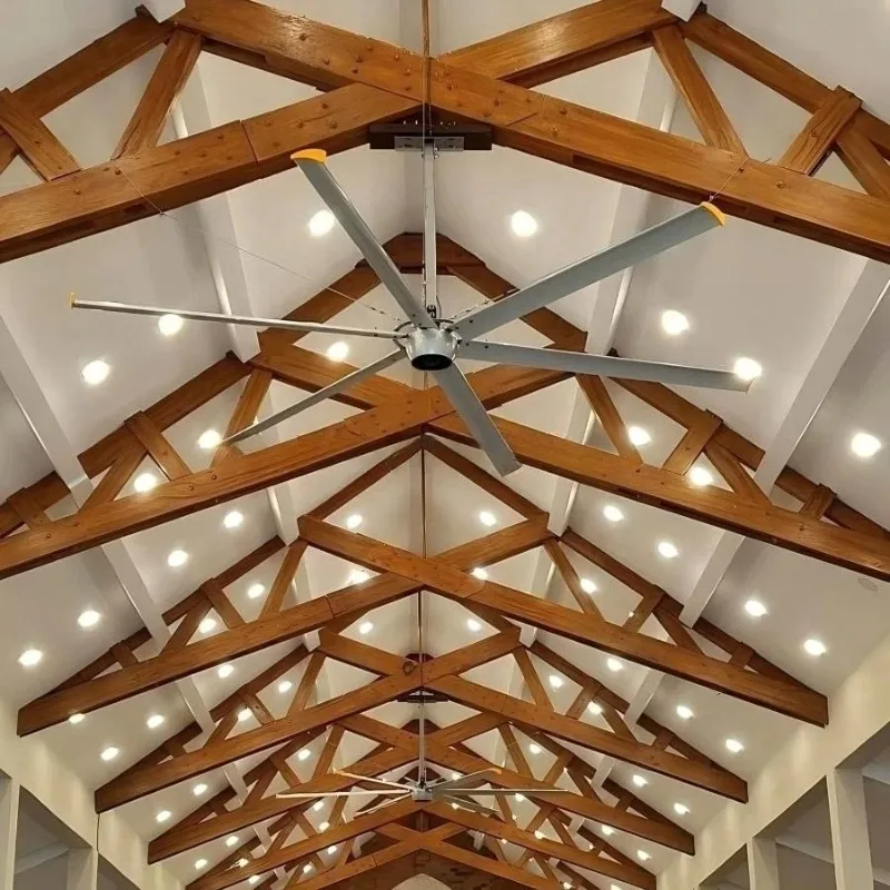 

8FT Industrial HVLS Fan Large Blades Ceiling Fan Motor For Industrial Factory Warehouse