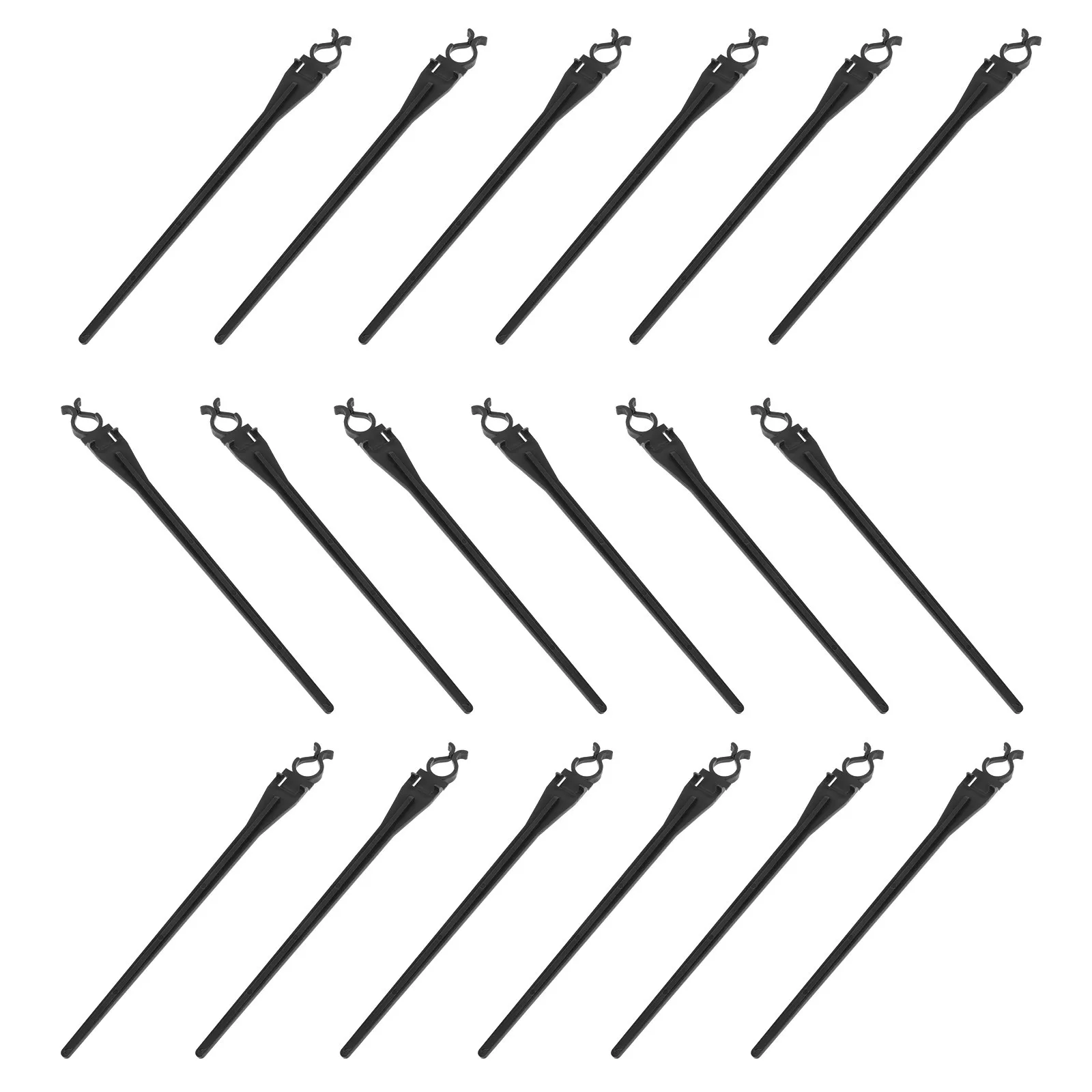 

30 шт. пластиковых колышков для рождественских гирлянд, прочные садовые и газонные крепления для светильников, аксессуары для наземного монтажа