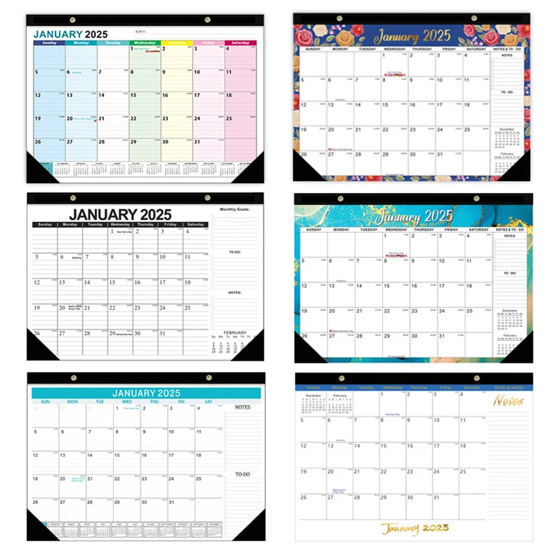 2025 Wall Calendar Monthly Daily Planner 18-Month Schedule Organizer Wall Hanging Calendar Decoration For Home Office