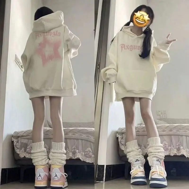 

Толстовки с капюшоном и графикой, эмо-одежда, женская эстетика, для взрослых, нейтральные флокированные, износостойкие, неторопливые, игривые, уличный стиль Y2K