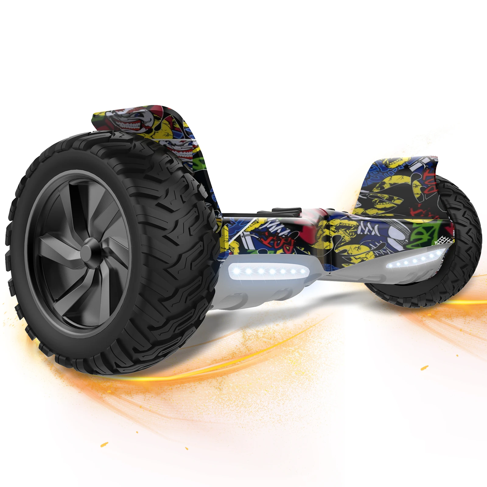 RCB Hoverboard 8,5 Zoll Selbstbalancierender Elektroroller, App-Steuerung, Bluetooth-Lautsprecher & LED-Lichter, Geschenk für Kinder