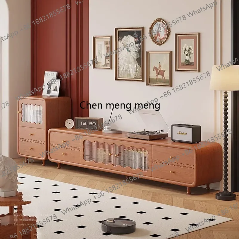 

Glass Wood Tv Stands Living Room Modern Cabinets Floor Tv Table Retro Coffee Storage Hallway Suporte Para Tv Unique Furniture