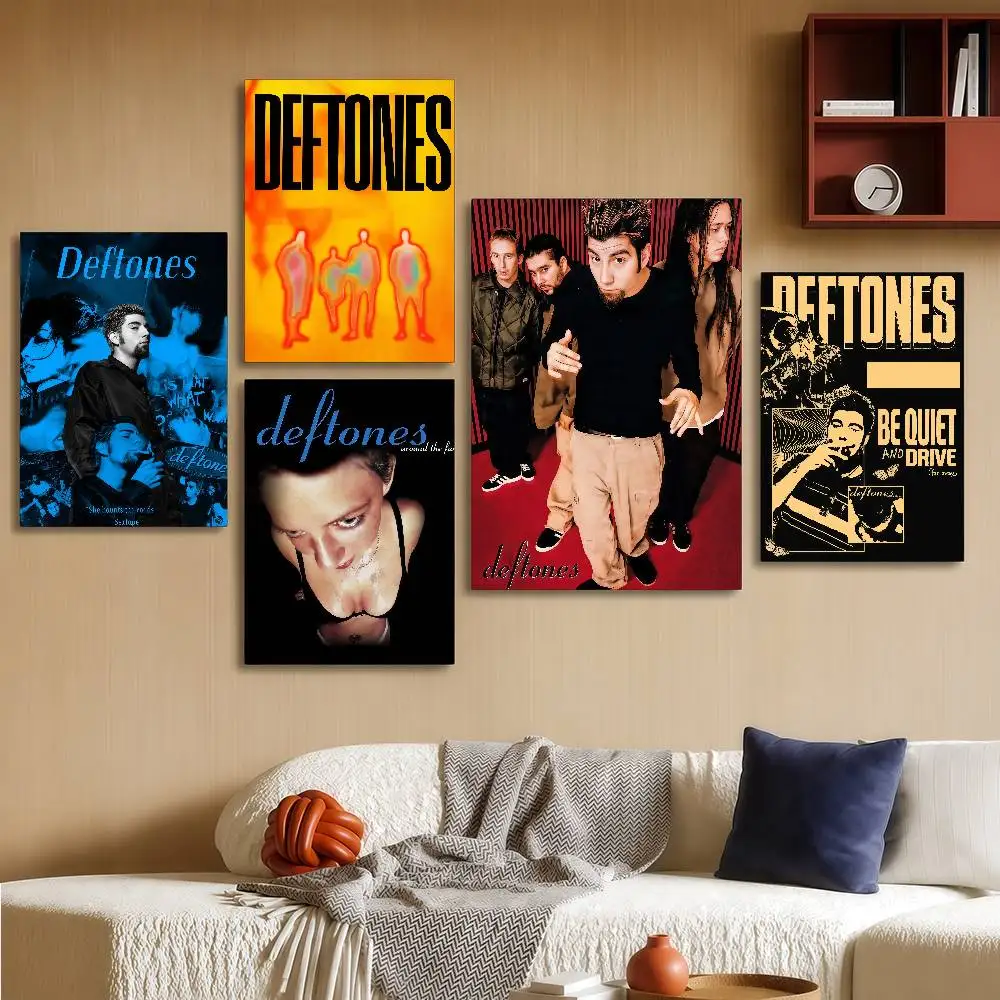 Band D-Deftones-S Posters Wall Art Retro Painting Home Room Cafe Club Dorm Wall Decor