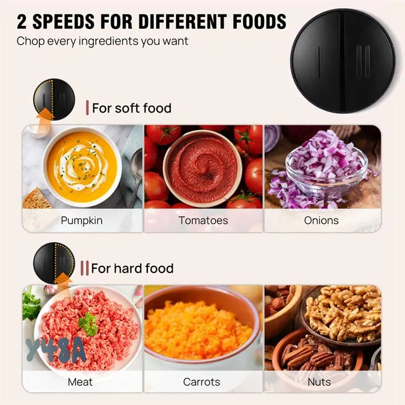 

Stainless Steel Meat Grinder Small Household Appliancs Multipurpose Meat Grinder Kitchen Mixer Vegetable Grinder EU Plug-Y48A