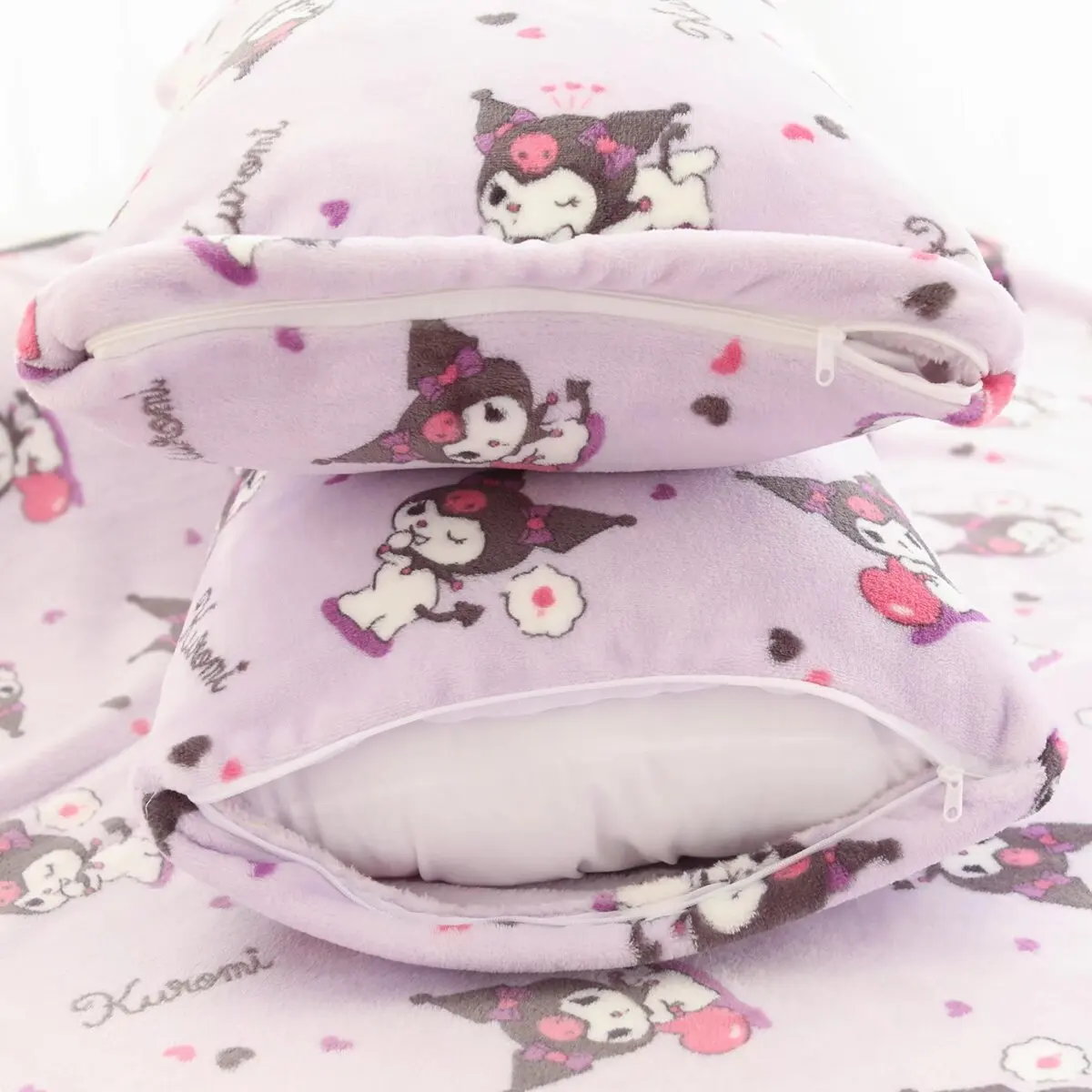 Sanrio Plush Kuromi Blanket Hello Kitty Flannel Blanket Warm Blanket Leg Blanket Office Bedroom School Nap Blanket Summer Quilt