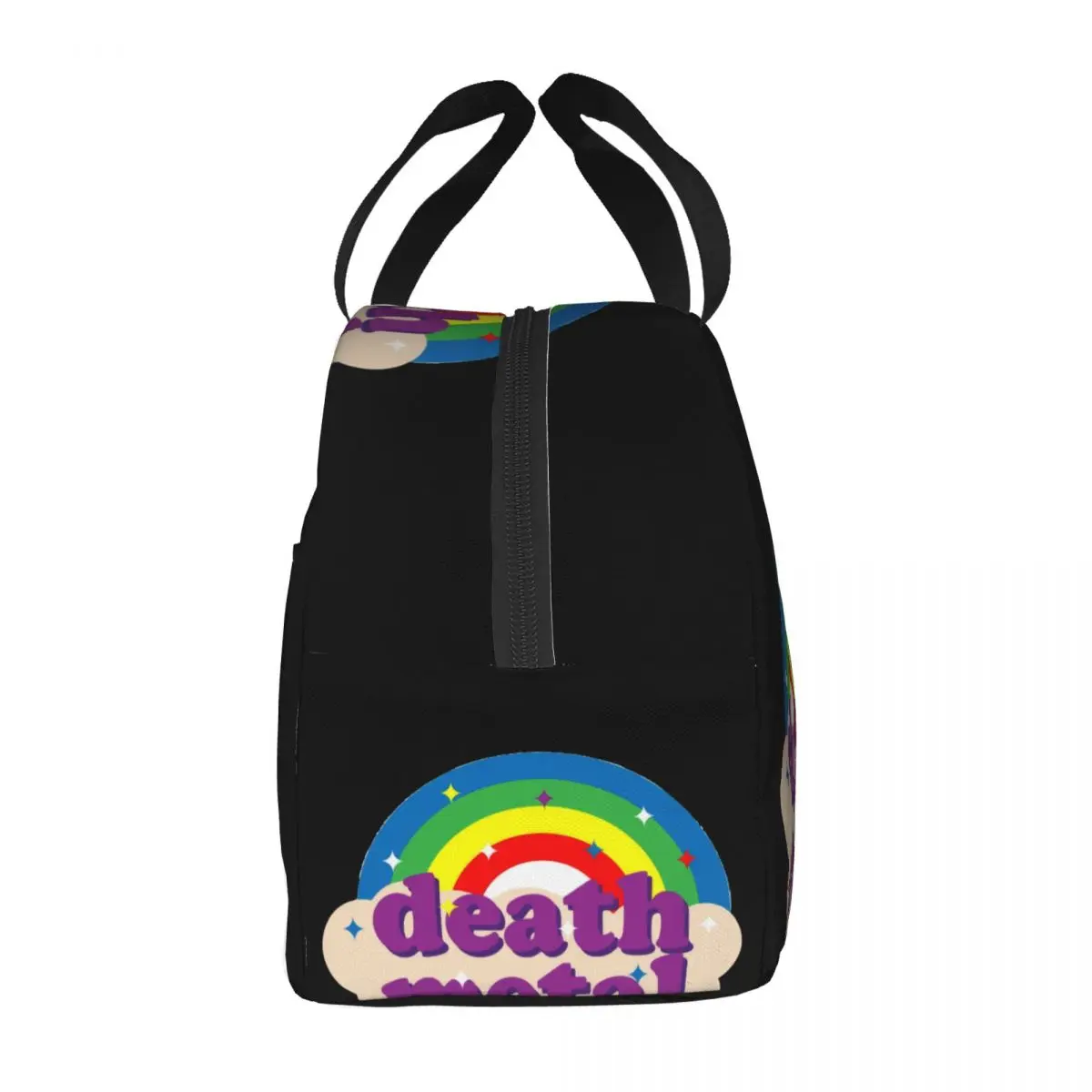 Bolsa de almuerzo de Metal Death Unisex, fiambrera portátil con aislamiento, Bento Box para alimentos