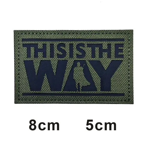 This is how WAY full helmet embroidered armband badge military stripes fastener hook and loop patch - Image 32