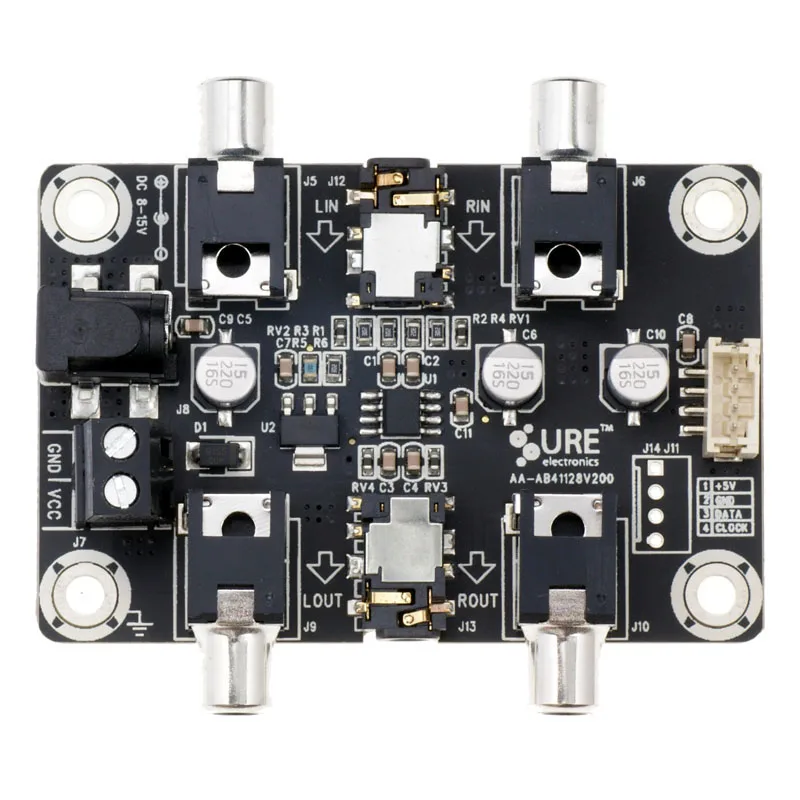 Potentiometer circuit board fever-grade power amplifier SURE single dual-channel digital volume control board adjustment board