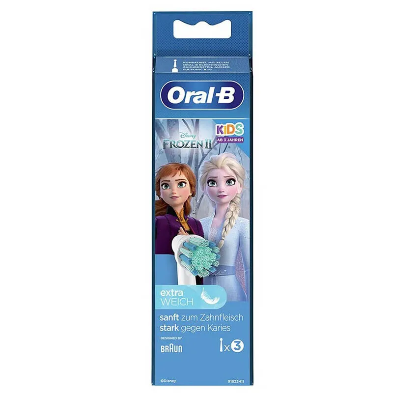 رؤوس فرشاة للأطفال بديلة عن طريق الفم ، فرشاة أسنان كهربائية للأطفال ، شعيرات ناعمة ، فوهات قابلة للاستبدال ، أصلية