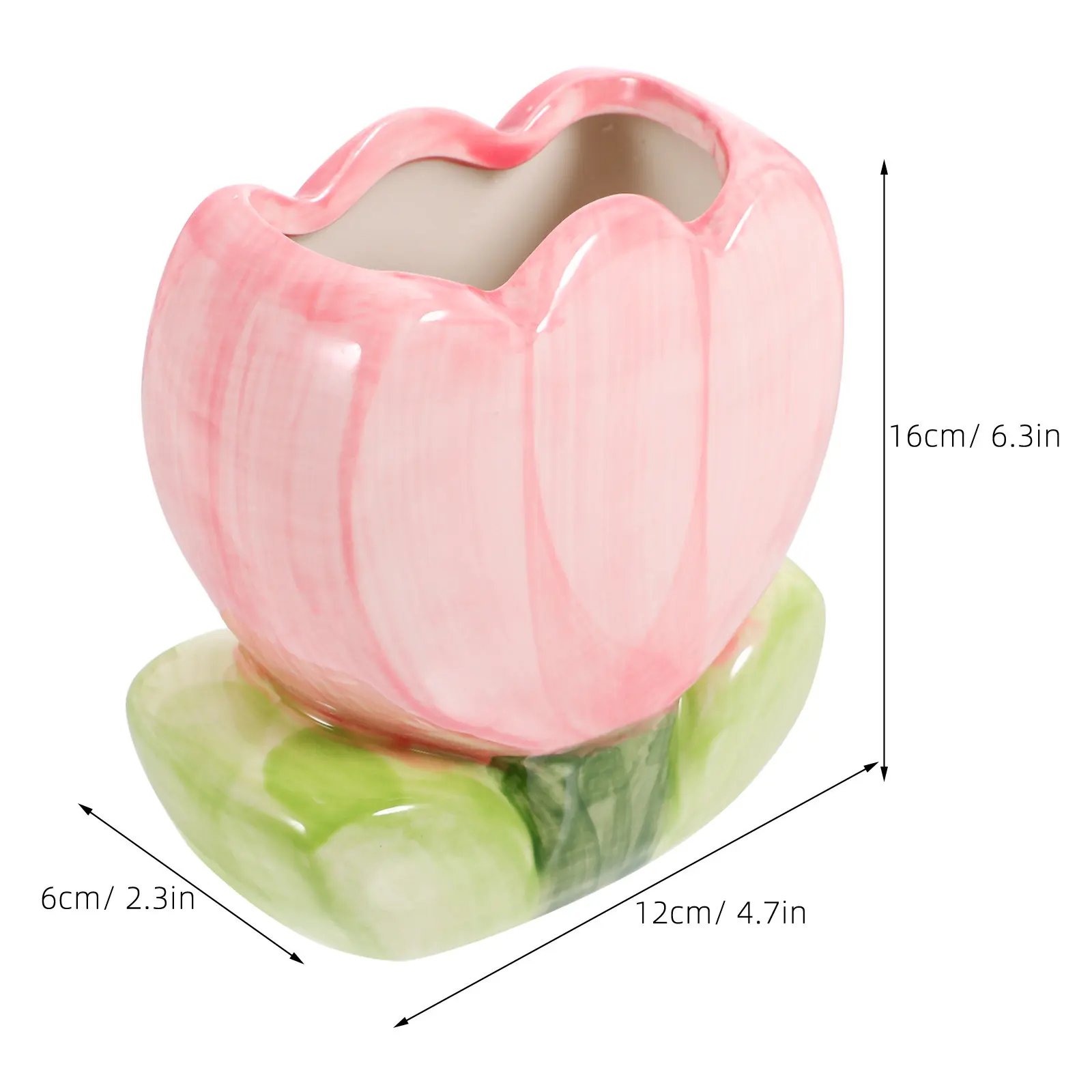 Fashionable Ceramic Pen Holder Large Capacity Desk Organizer Storage Container for Office School Home Use Aesthetic Stationery