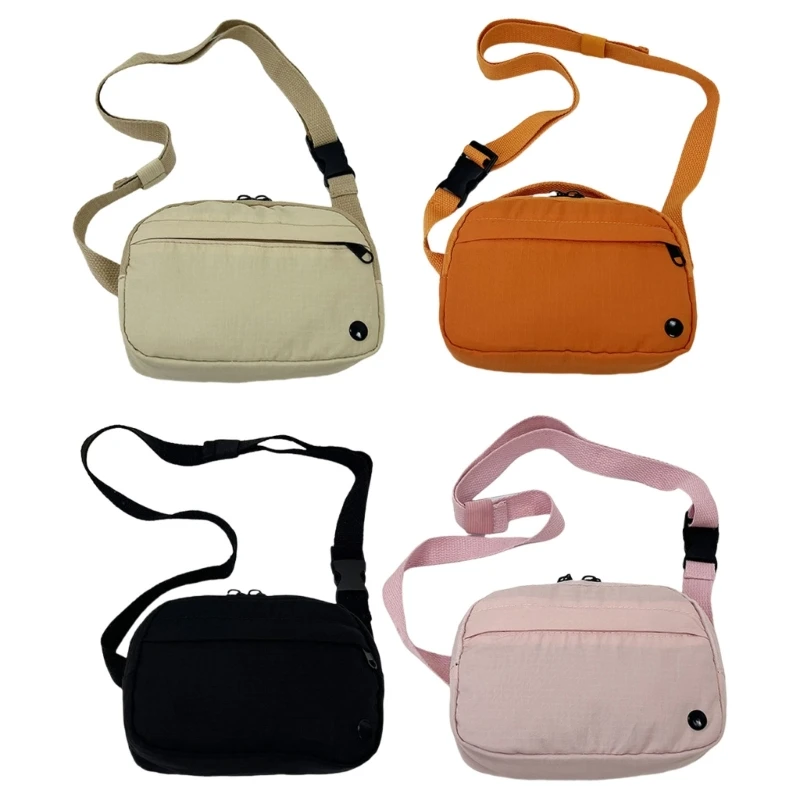 E74B Mehrzweck-Sport-Brusttasche für Damen und Herren, japanische Street-Schulter-Crossbody-Geldbörse mit verstellbarem Riemen