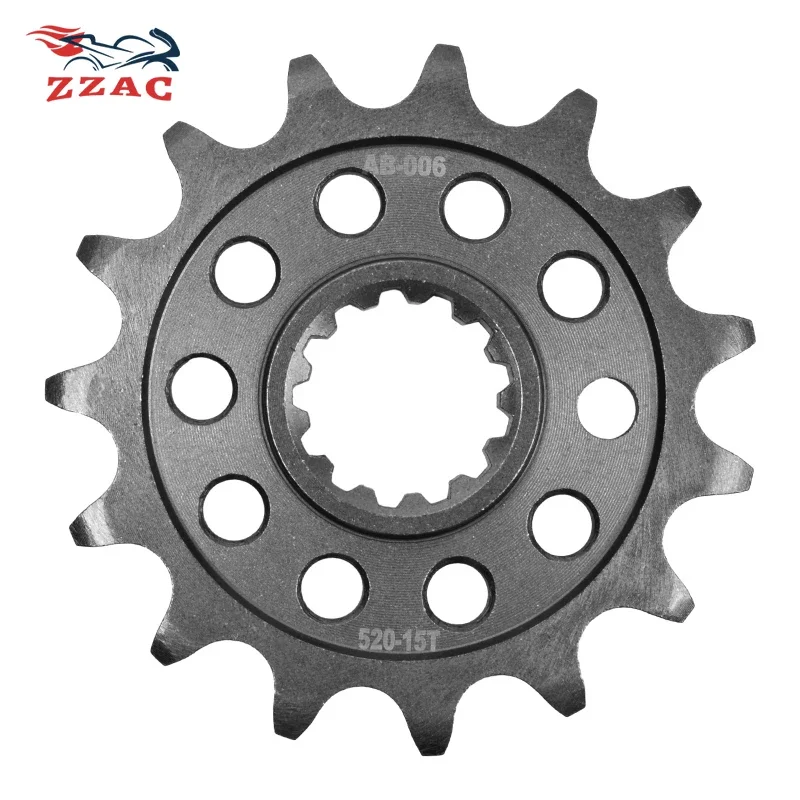 

520 Chain 15T 16T 20CrMnTi Motorcycle Front Sprocket For Kawasaki ZX-6R ZX6R ZX 6R ZX636 ZX600 ZX 636 ZX 600 Ninja ABS 2007-2023