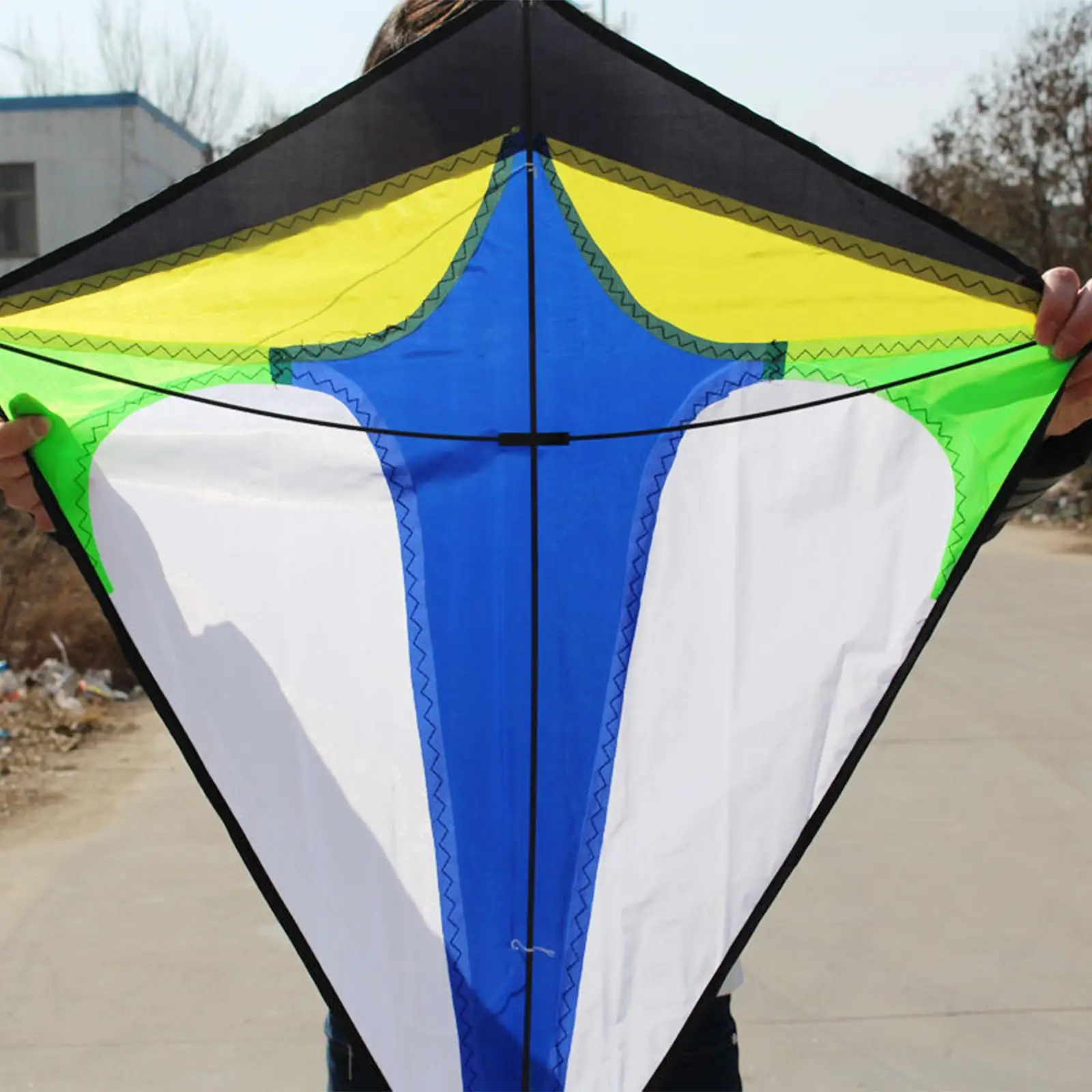 Rhombus Kite, Flying Assemble Lightweight Easy for Family Beginner Great Gift