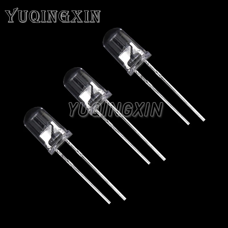 50pcs F5 5mm Flash Red Green Bi-Color Light-Emitting-Diode Automatic Flashing LED Flash Control Blinking 5 mm LED Diode DIY