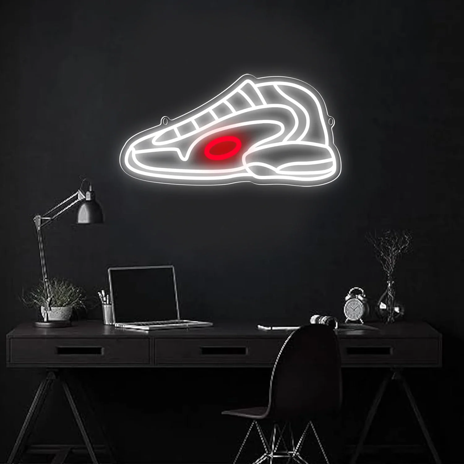

Sneaker Neon Wall Decor Sneaker LED Light Sign for Family Playroom, Dimmable Shoe Neon Sign for Teens Room Decor Party Gifts