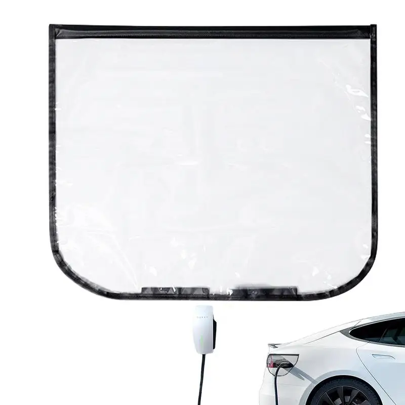 Magnetic Transparent Car Cover Electric Vehicle EV Charger Car Cover EV Charger Port Car Covers Supplies For Weather Protection