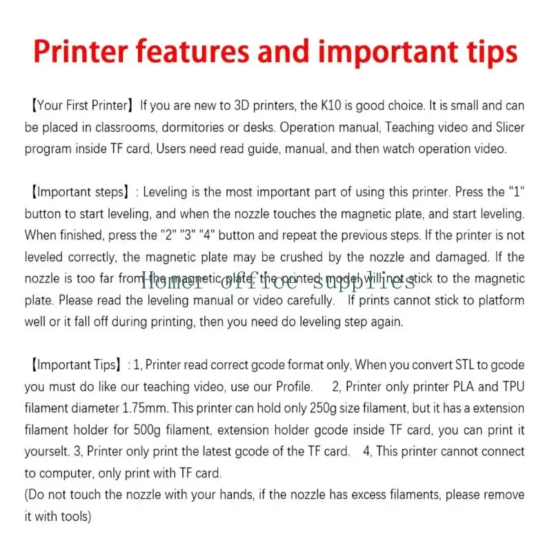 Picture 4: K43B Beginner Friendly Entry Level 3D Printer Removable Build Plate Printing