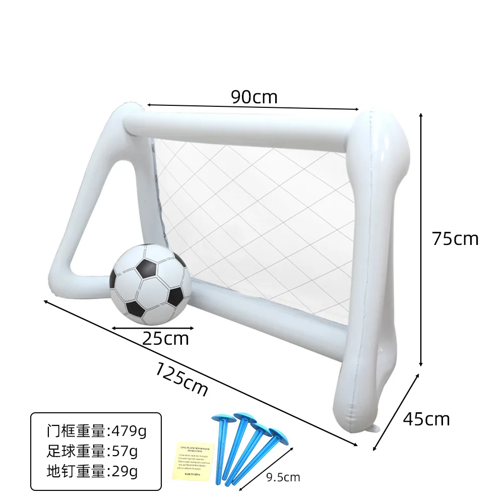 Set di cornici per porta da calcio gonfiabile portatile per bambini Mini gioco genitore-figlio interattivo all'aperto con porta da calcio netta